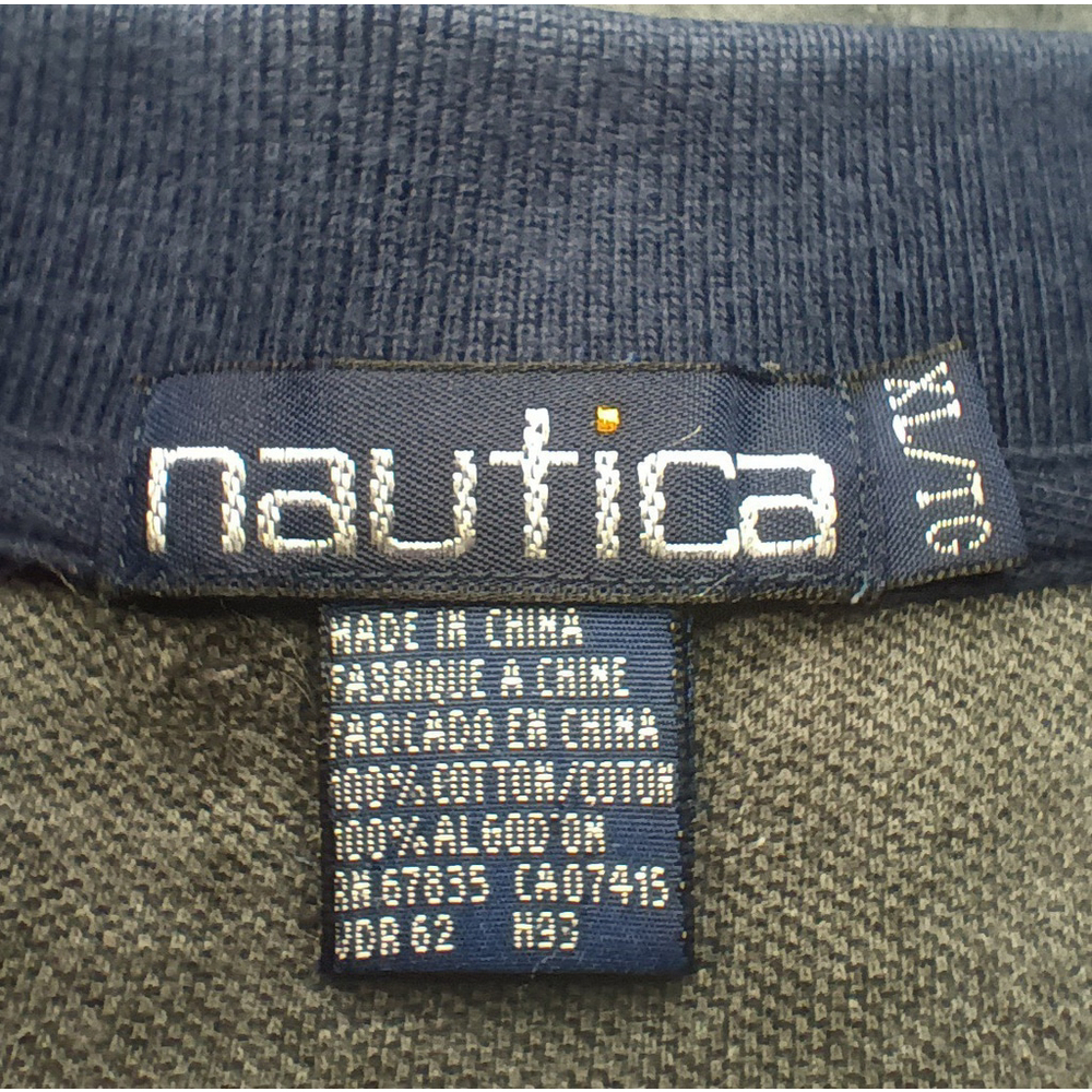 Vintage 90s Nautica Men's XL Polo Rugby Argyle Shirt L/S EUC - Picture 8 of 10